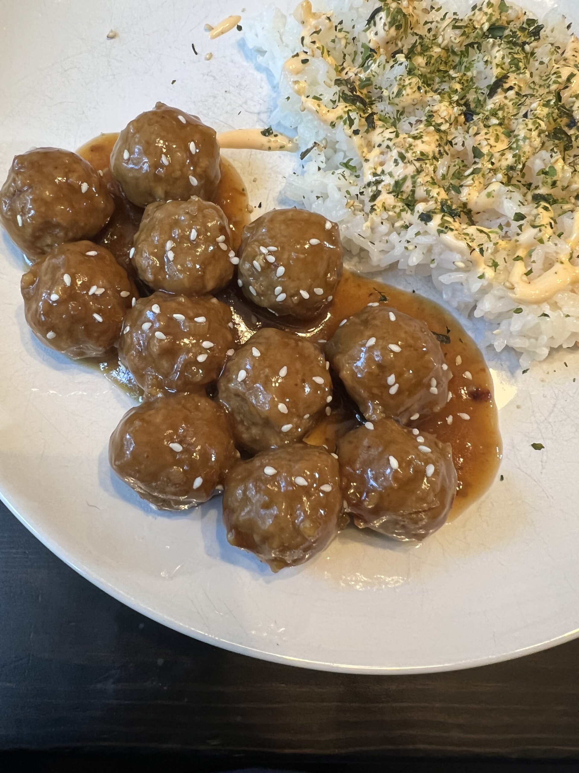 Slow Cooker Teriyaki-ish Meatballs