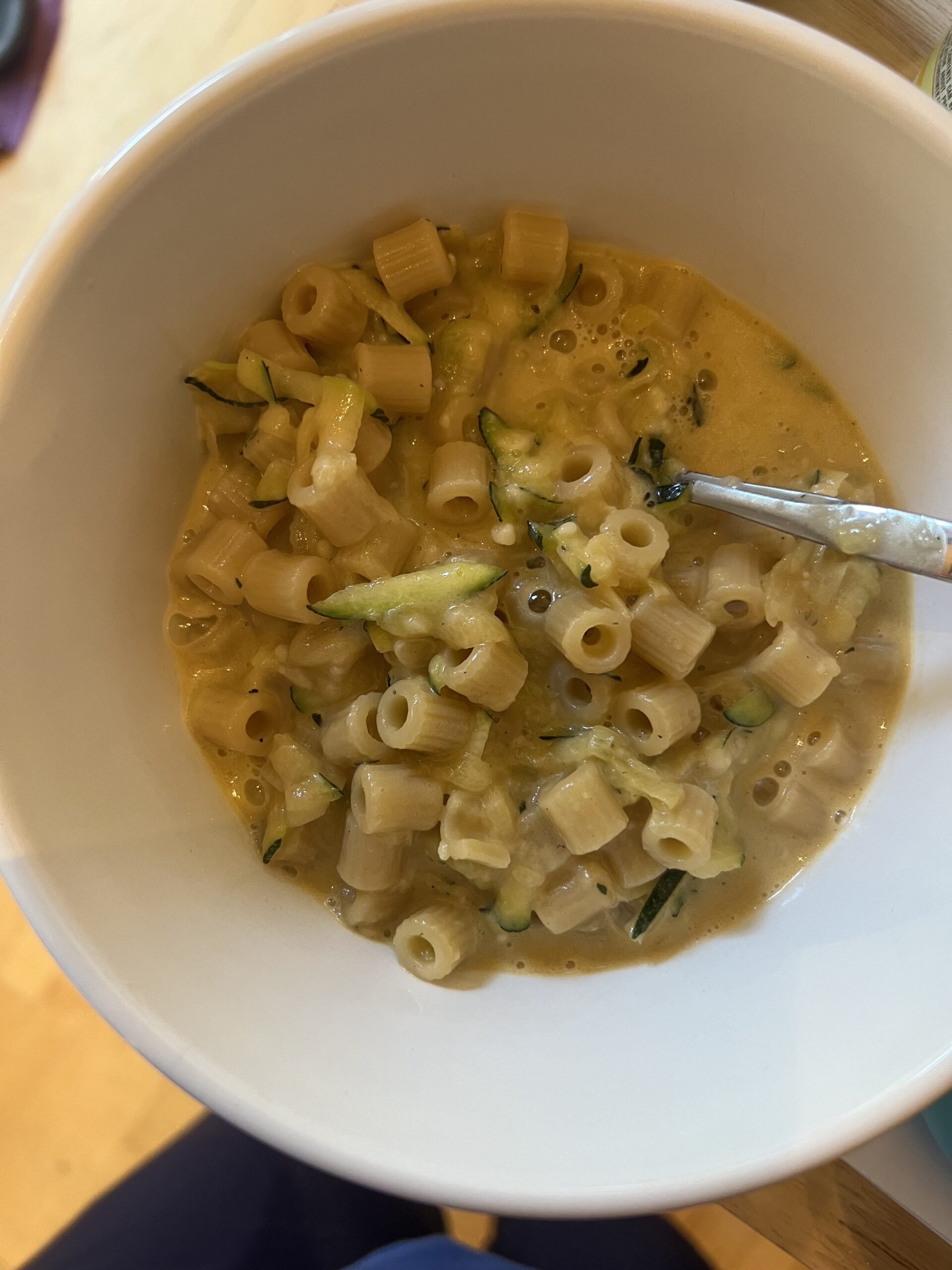 Zucchini Crème Fraîche Pasta