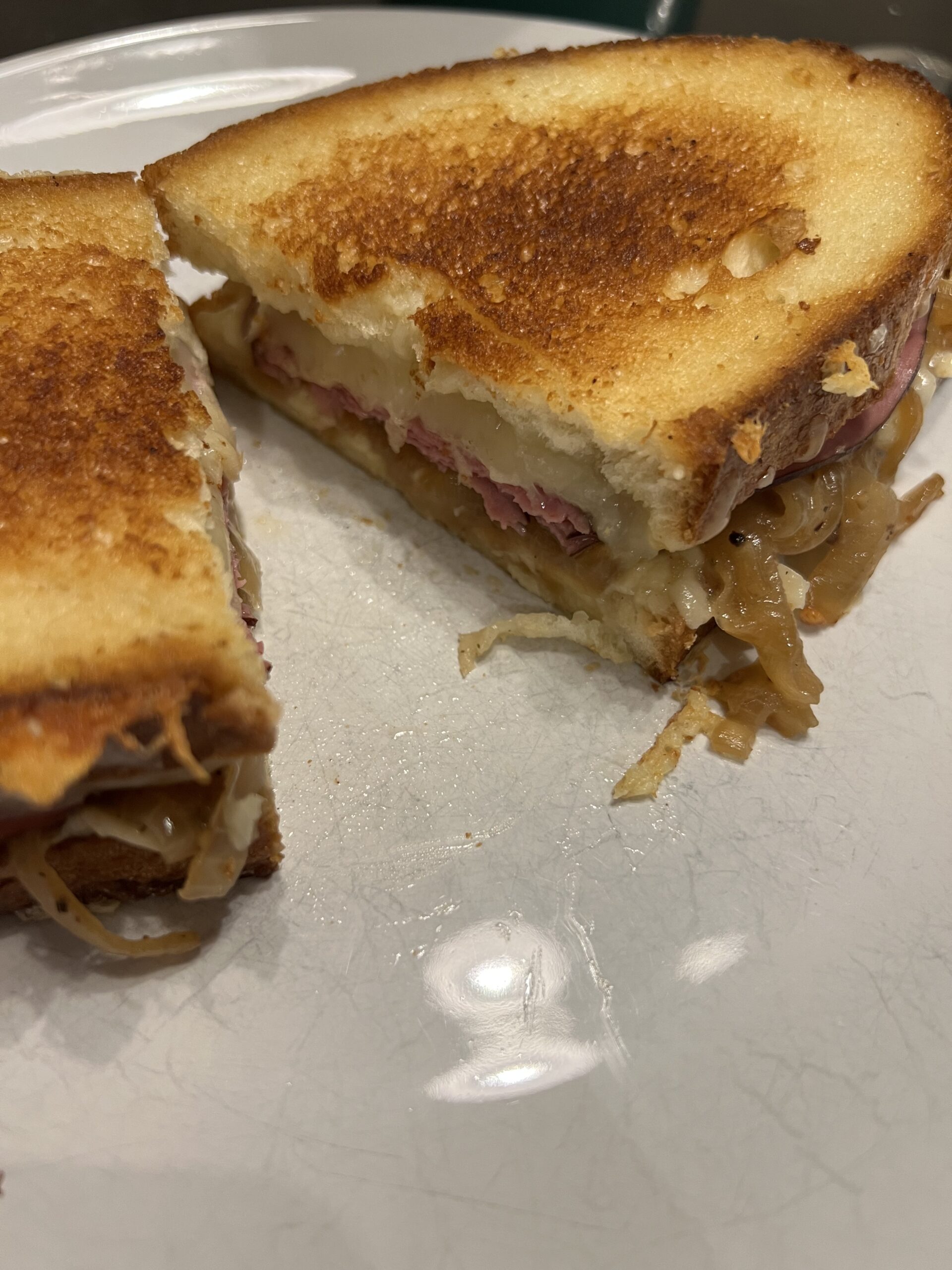 French Onion Grilled Cheeses