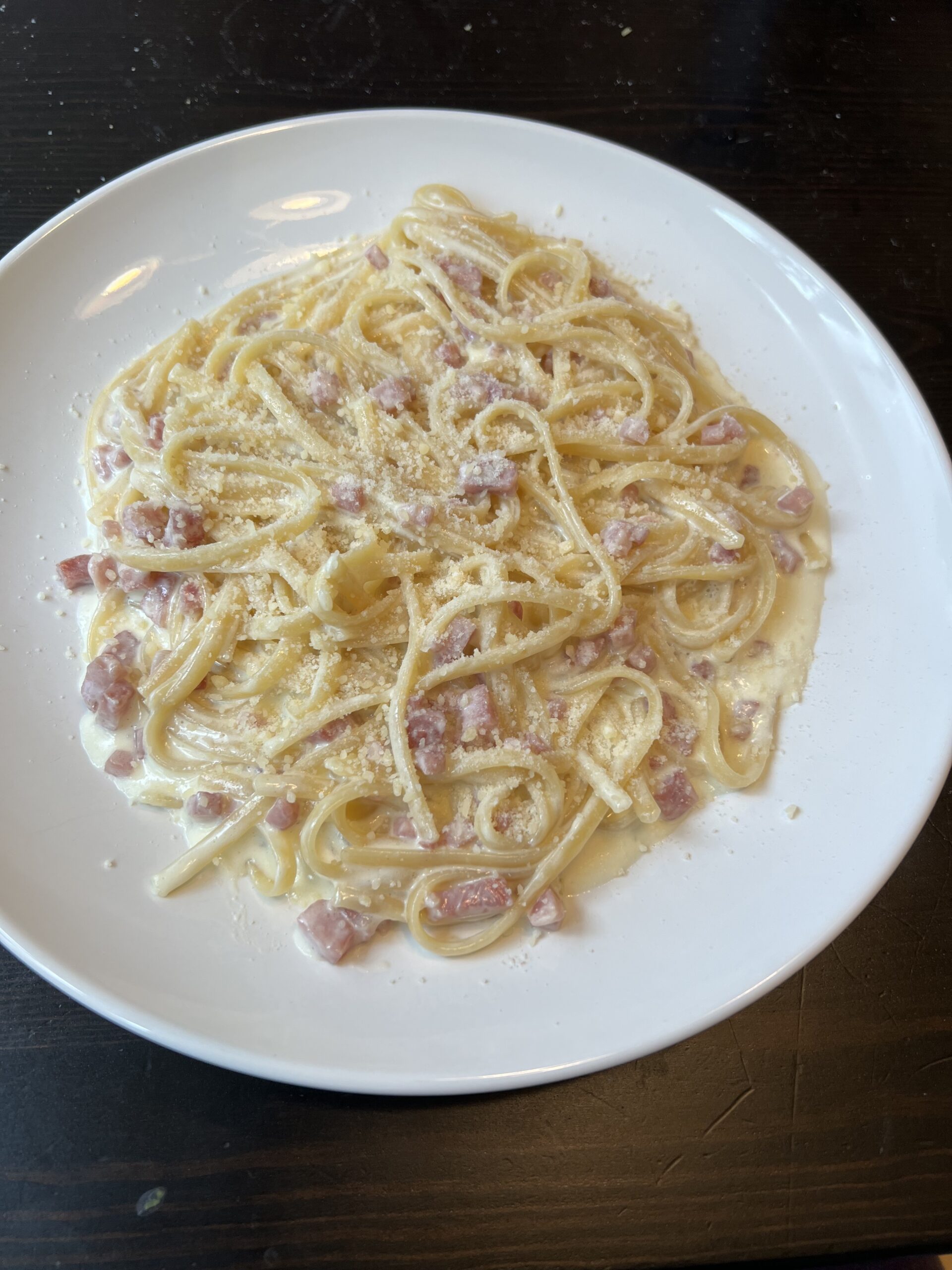 Ham Fettuccine Alfredo