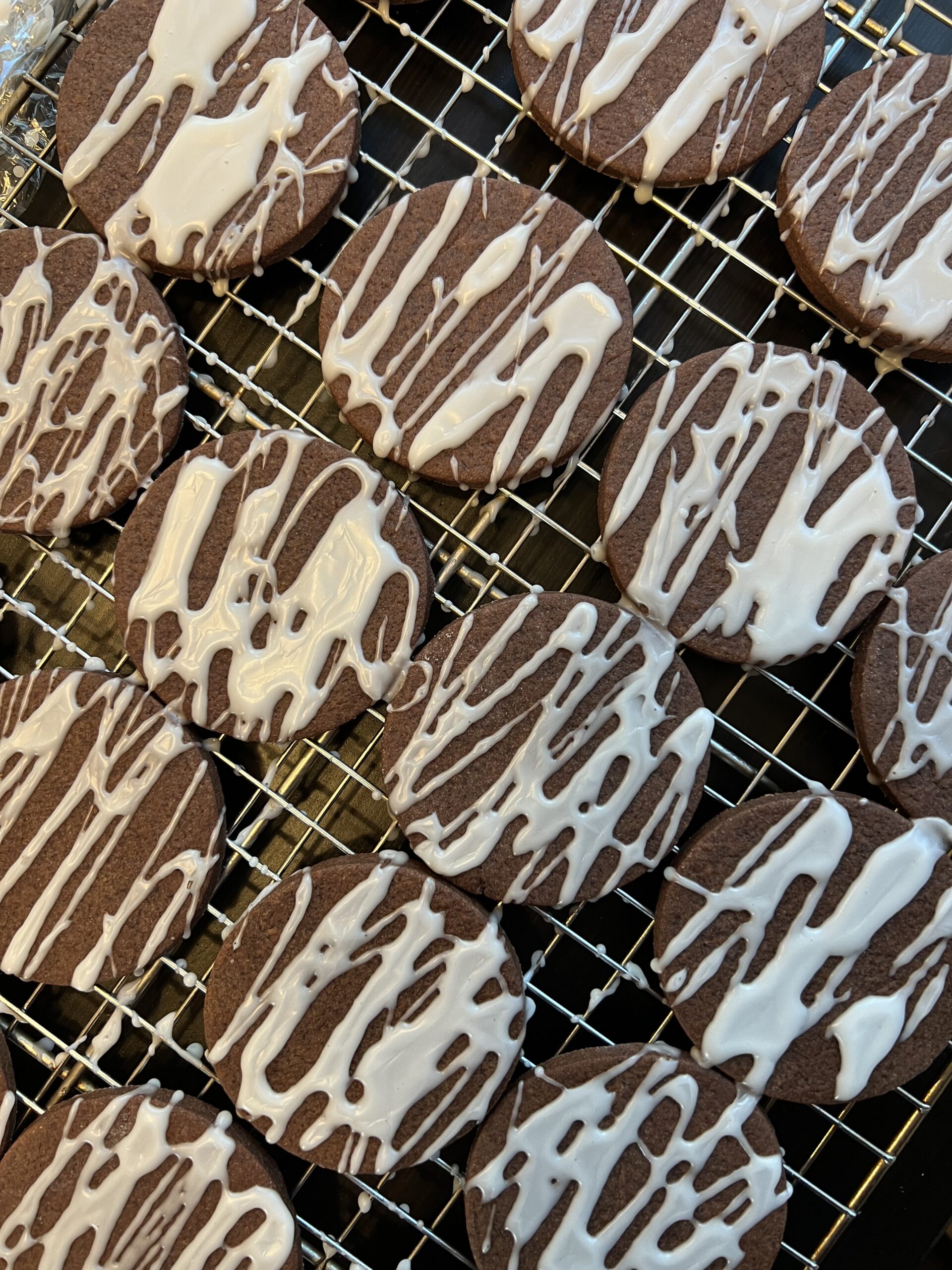 Iced Chocolate Cinnamon Cookies