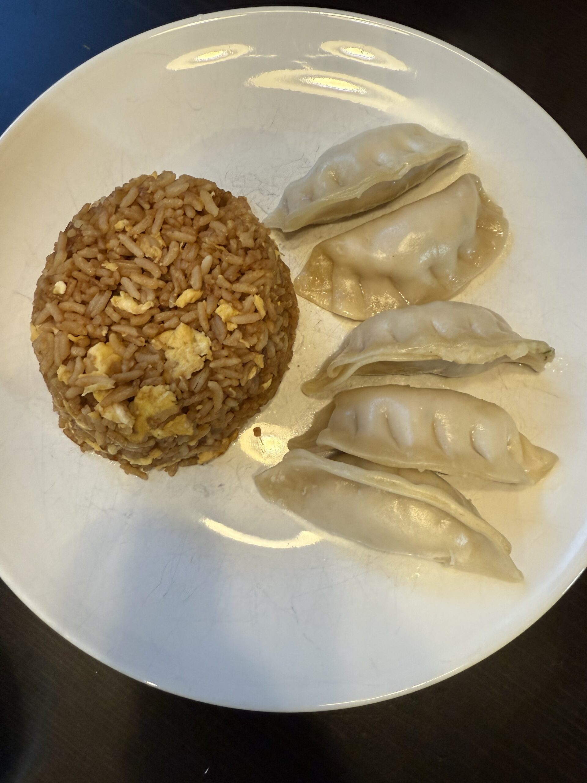 Egg Fried Rice & Potstickers